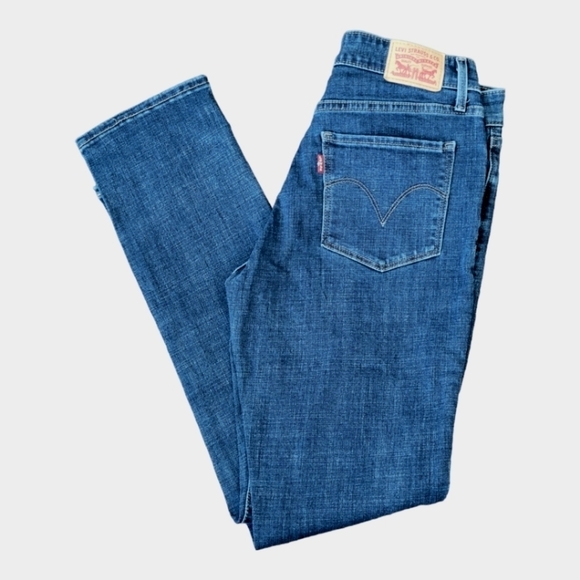 LEVI'S Woman's Classic Mid Rise Skinny Studded Jeans Denim Sz 8 29/30 - Picture 11 of 16